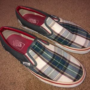 vans flannel shoes